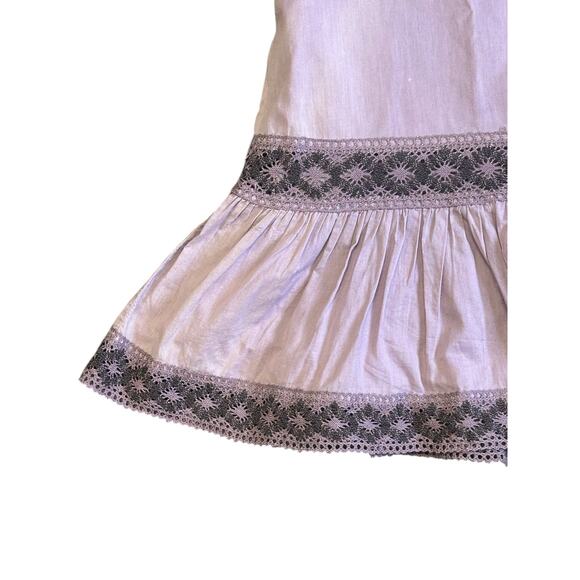 New York & Company Purple Tulip Crochet Lace‎ Skirt Size 10 Side zip - Picture 3 of 7